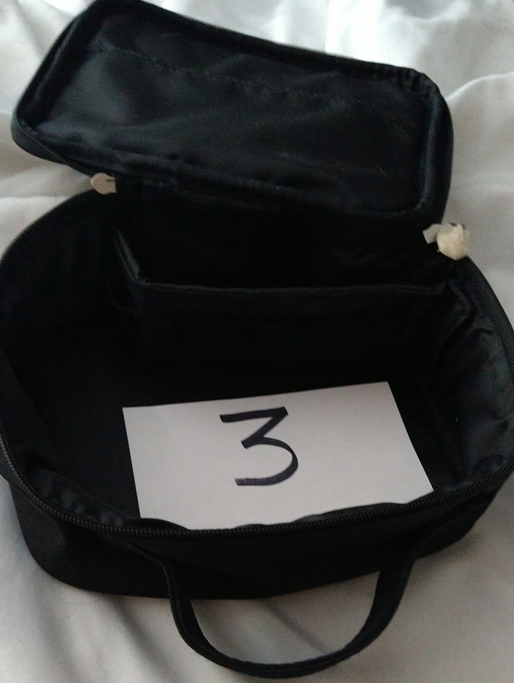 Black Travel Toiletry Bag - Compact Organizer